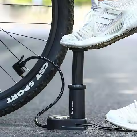 Tire Inflator Pump Cycling Tire Air Inflator Cycling Pump High Pressure Bicycle Foot Pump Bike Pump 