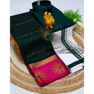 3D LINEN EMBOSSED ART SILK SAREES & COTTON DOTIS, SHIRTS