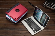 Detachable Wireless Bluetooth Keyboard for iPad Mini Case Cover with Stand Classic Chocolate Buttons