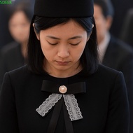 SDEER Black Ribbon Pin, Melanoma Cancer Breast Cancer Black Bow Brooch Pin, Enamel Black Ribbon Badg