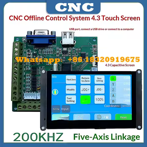 CNC 5axis V410 200Khz offline control system engraving machine motion control card MACH3 USB interfa