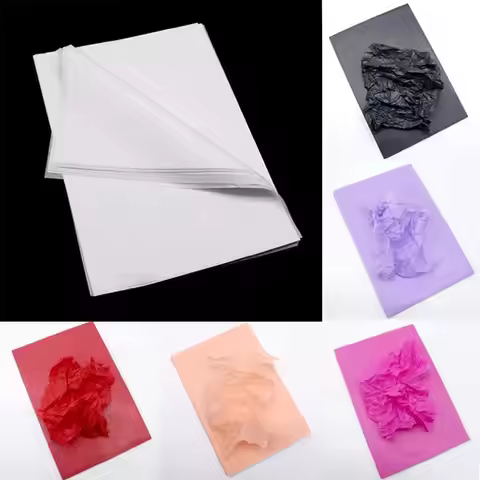 100Sheets/Pack A4/A5 Liner Tissue Paper For Clothing Shirt Shoes DIY Handmade Translucent Wine Wrapp