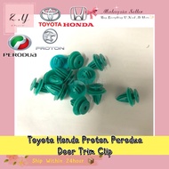 [READYSTOCK] 10pcs Toyota Honda Perodua Proton wira waja city civic myvi ativa alza viva Door Trim Clip Green
