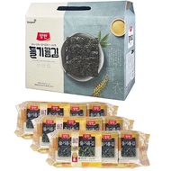 Korean traditional seasoned seaweed with olive oil