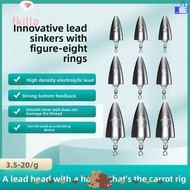 FKILLA Tube Plumb, 3.5g 5g 7g 10g 14g 20g Multi-Weight Kit Fishing Weight Sinker, Pendant Sinker Wei