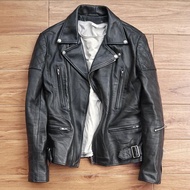 VIVASTUDIO kulit sapi M Jaket kulit asli ramones biker dobel rider jaket motor racing rocker punk ge