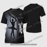 PLstar Cosmos Ballet,Ballerina,Dance Personalized Name 3D Full Printed Mens t shirt Summer Unisex Ca