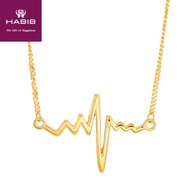 HABIB Heart Beat Gold Necklace, 916 Gold