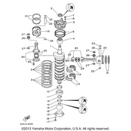 OIL SEAL CRANKSHAFT ENJIN YAMAHA 150/200 HP 2STROKE ATAS TENGAH BAWAH 93102-40M14 6E5-11447 93102-35