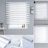 180cm/170cm/160cm/150cm/140cm/120cm/90cm Curtain Blinds for Windows Korean Blinds Venetians Duo Roll