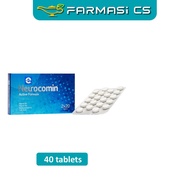 Eurobio Neurocomin Active Formula 40 Tablets EXP:12/2026 [ Vitamin B12 Vitamin B1 Vitamin B6 farmasi