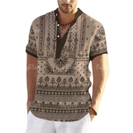 Asean Attire For Men 2025 Barong Tagalog For Men Modern Men Casual Shirt Vintage Ethnic Style Henley