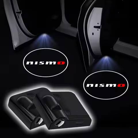 1/2pcs LED Car Door Badge Light Projector Courtesy Sign Light For Nissan Tiida Teana ALTIMA SYLPHY M