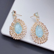 Ice Obsidian 14k gold plated Fashion Earring