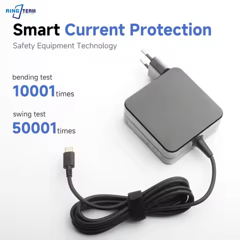 65W 45W USB-C PD Fast Charger 20V 3.25A - Universal Power Adapter for MacBook Laptop Phone ASUS Leno
