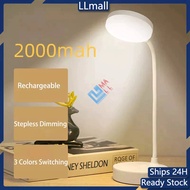 ✨Malaysia Stock✨ 3 Color LED Desk Table Lamp USB Charging Touch Dimming Reading Table Light Recharge