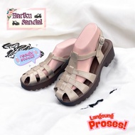 Women's Gladiator Sandals Wedges Jelly Glossy Hype Cantik 065-4 HARIKU SANDAL