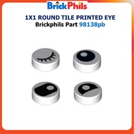Brickphils Part 98138pb 1x1 Round Tile Printed Eye