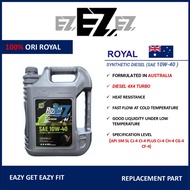 100% ROYAL SAE10W-40 SYNTHETIC DIESEL ENGINE OIL 4X4 4WD SUPER TURBO POWER MADE IN AUSTRALIA 7 LITRE