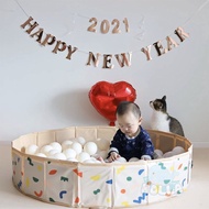 Holla foldable baby ball pool, multi-purpose for both swimming pool, ball pool, wooden bead play poo