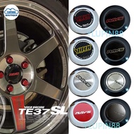 4pcs 76mm RAYS VOLK RACING Car Styling Sport Rim Center Caps Emblem Sticker R18''  19'' Inch Wheel C