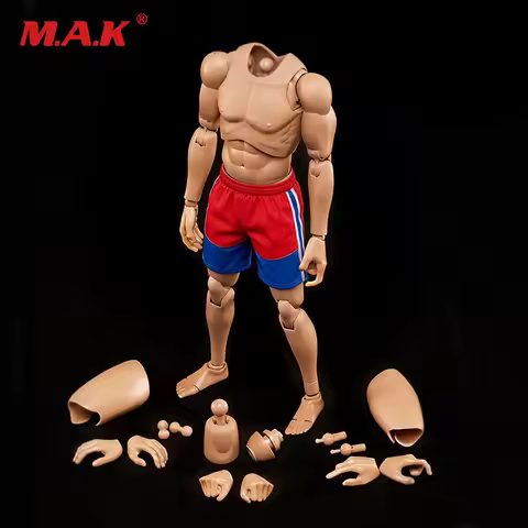 1/6 Scale Male Body MX02-A MX02-B Resin Model Fit 12'' Soldier Super Flexible Joint Body Military Fi