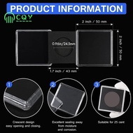 20 Pcs Silver Dollar Coin Holder, 2 x 2 Half Dollar Coin Holder Coin Capsule Coin Snap Plastic Coin 