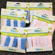 6 pcs Bebeta Wash Cloth Pack for Girls and Boys
