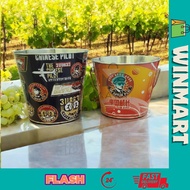 Retro beverage ice bucket high value home portable iron ice bucket