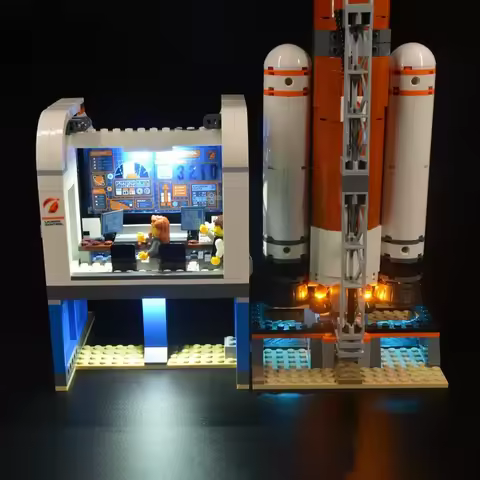 LED Lighting Set Suitable for LEGO Deep Space Rocket and Launch Control 60228 Building Blocks
