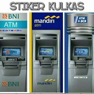 ATM motif refrigerator stickers 1 door and 2 doors