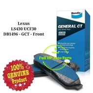 Original Bendix DB1496GCT Front Brake Pad - Lexus LS430 UCF30