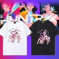 Kpop Demon Hunter T-Shirt/Baju Huntrix Demon Hunter Merch Clothes Kids Adults Harajuku Cotton Top02