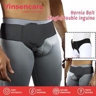 Vinsencare 1PC Adult Men Hernia Belt Removable Compression Pad Hernia Support Brace Pain Relief for Inguinal Sports Hernia Support Pain Relief Recovery Strap Hernia Care Belt Unilateral