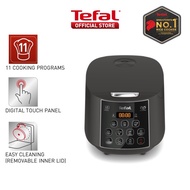 Tefal Easy Plus Rice Cooker 1.8L RK736B - 11 programmes, AI, spherical pot, removeable inner lid, 10 cups