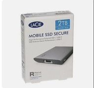 全新2TB Lacie mobile ssd secure(原價$2999）外置固態硬碟external ssd