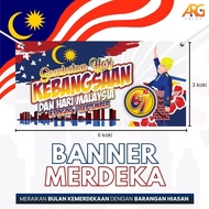Banner Bunting Merdeka 2025 Backdrop Printing Patriotik Malaysia