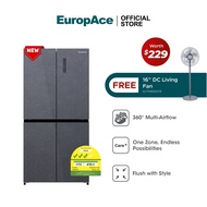 EuropAce 503L Glacier Series Cross Door Fridge | ER9503ECD | Inverter Compressor | Care+ Zone | 3-Ti