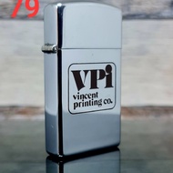 Zippo Slim Vintage Vincent Printing 1979