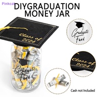 Pinkcat Graduation Gifts 2024 DIY Graduation Mason Jar Filled With Money &amp; Class Of 2024 Cap Kit Graduation Centerpieces Congrats SG