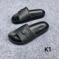 Genuine Cow Leather Slippers K1