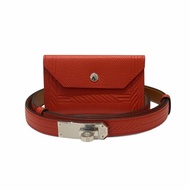 HERMES KELLY POCKET 腰包 橘紅色
