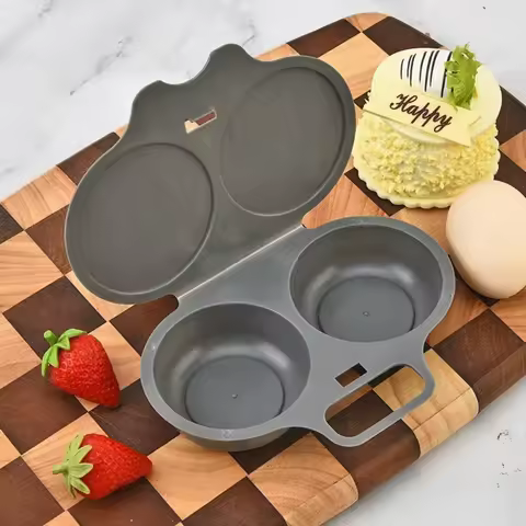Reusable Microwave Egg Cooker Plastic Egg Steamer For Mold- Quick Breakfast Egg Poacher Portable Ste