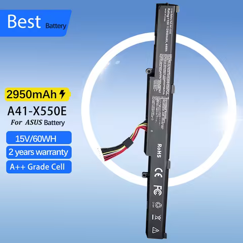 A41-X550E 2950mAh Laptop Battery for ASUS X450 X450E X450J X450JF X751M X751MA X751L X750JA A450J A4