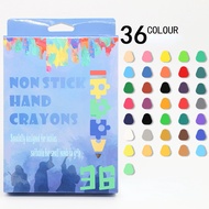 【COD】36 Colors Peanut Crayon for Toddlers BabiesNon-Toxic Safe Washable Palm Grip Bath Crayons for K