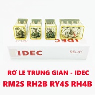 IDEC 5A Intermediate Relay RM2S-UL RY4S-UL, Relay 10A RH2B-UL RH4B-UL DC12V DC24V AC24V AC220V