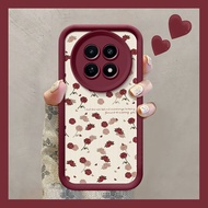 Silicone Soft Case Cartoon Leather Phone Case Hand Strap Phone Anti-Drop Protective Case Suitable fo