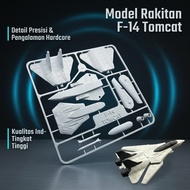 Educational Toy Assembled Aircraft F-14 Tomcat Model Kit Military Hardcore