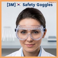 [3M] 🇰🇷 334AF Safety Goggles Indirect Vent | Scotchgard Anti-Fog Coating | Over-Glasses Fit (OTG) | 
