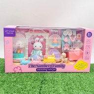 MIRACLEONLINESHOP - Mainan Rumah Rumahan Boneka Kelinci Playhouse - Rabbit Playset